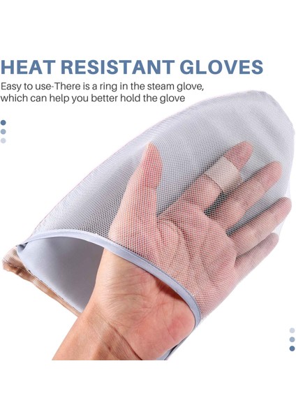 Giyim Buharlı Ütü Eldivenleri Buhar Geçirmez Eldivenler Isıya Dayanıklı Giyim Buhar Eldivenleri Giyim Buhar Aksesuarları Mavi (Yurt Dışından) fırsatları