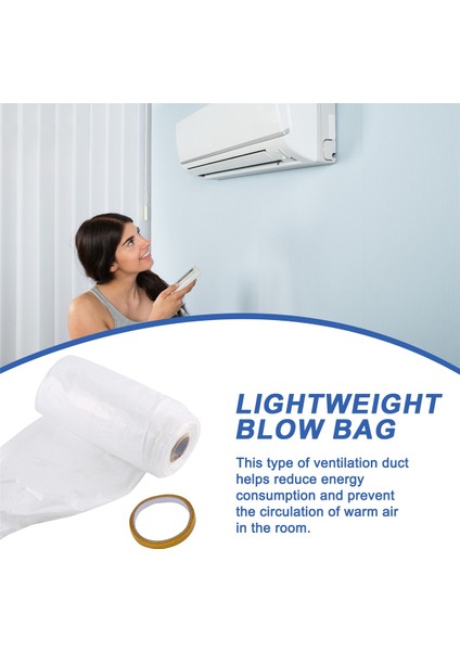A2UD Klima Genişletilmiş Boru Esnek Üfleme Torbası Kılavuzu Kanal Torbaları 20M/65.6FT (Yurt Dışından) fırsatları