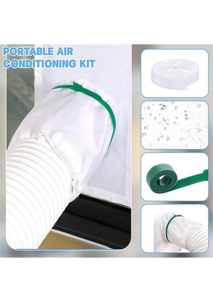 Klima Pencere Conta Takımı Taşınabilir Klima Eğimli Kapak Pencere Klima Çıkış Bezi (Yurt Dışından) indirimleri