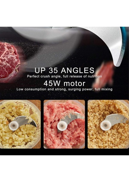 USB Elektrikli Mutfak Blender'ı 250 ml Mikser Taşınabilir Mini Sebze Acılı Kıyma Makinesi Mutfak Aleti Kırmızı (Yurt Dışından) indirimleri