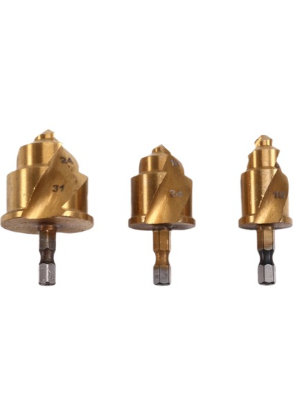 3pcs 20/25/32MM Adım Matkap Bit Sınırlı Döner Groove Ppr Kaldırma Koni Matkap Bitleri Su Boru Rayb (Yurt Dışından) fiyatları