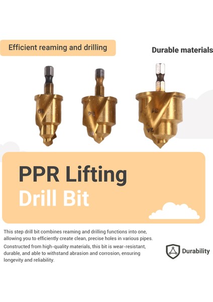 3pcs 20/25/32MM Adım Matkap Bit Sınırlı Döner Groove Ppr Kaldırma Koni Matkap Bitleri Su Boru Rayb (Yurt Dışından) indirimleri