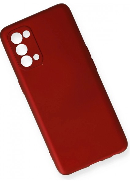 Oppo Reno 5 Kılıf First Silikon - Bordo modelleri