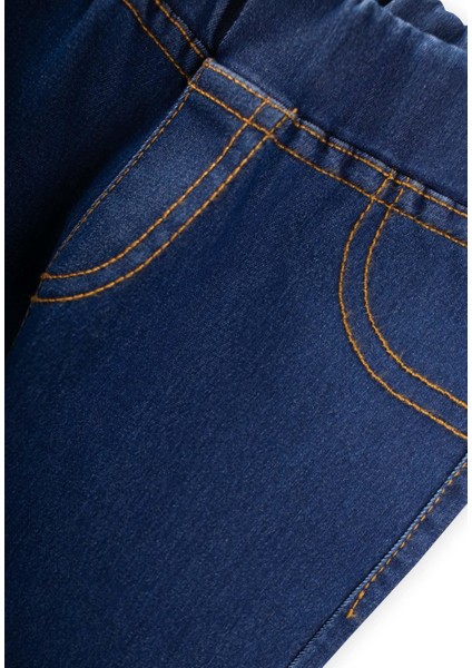 Sahte Cepli Tayt Pantolon 1-7 Yaş Mavi modelleri