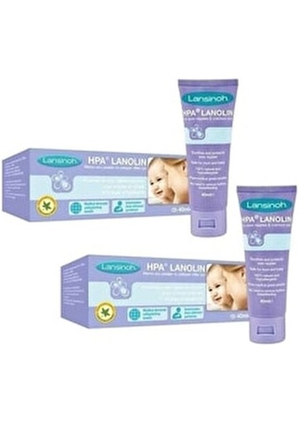 HPA Lanolin Göğüs Ucu Kremi Kuru ve Hassas Ciltler İçin 40 gr x 2 Adet fiyatları