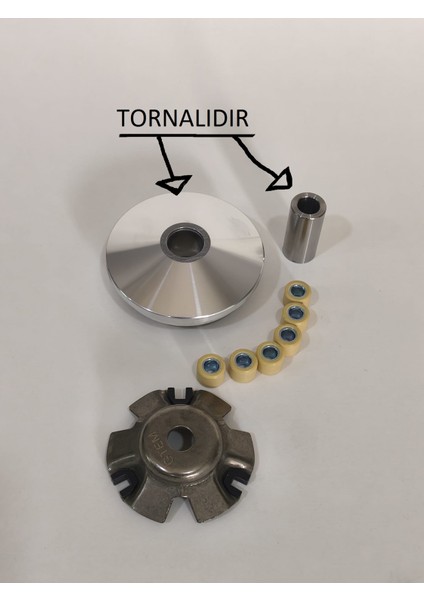 Gy6 125 150 Uyumlu Modifiye Tornalı Ön Varyatör Yarım (Son Hız Artırır)