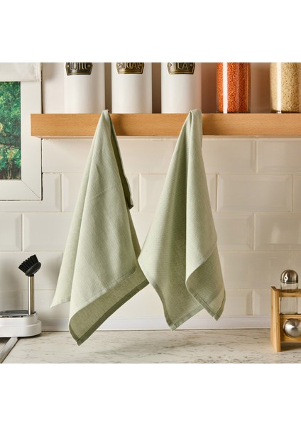 Myhome Fabia 2'li Kurulama Bezi - Yeşil - 40X60 cm