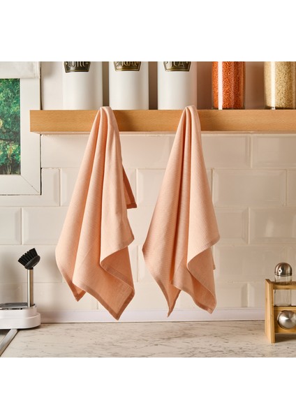 Myhome Fabia 2'li Kurulama Bezi - Pudra - 40X60 cm