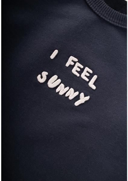 Nakışlı Sweatshirt 1-7 Yaş Antrasit modelleri