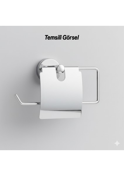 Kapalı Kağıt Havluluk Krom Gümüş Metal Duvara Monte Vidalı Banyo Tuvalet Mutfak Kağıt Havluluk 25 cm fırsatları