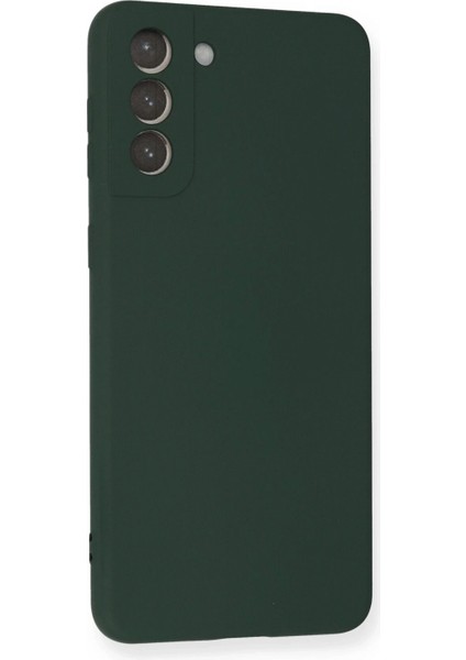 Samsung Galaxy S21 Plus Kılıf Nano Içi Kadife Silikon - Koyu Yeşil fiyatları