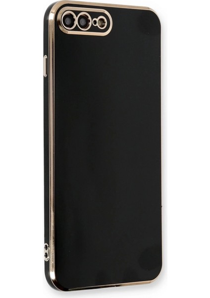 iPhone 7 Plus Kılıf Volet Silikon - Siyah