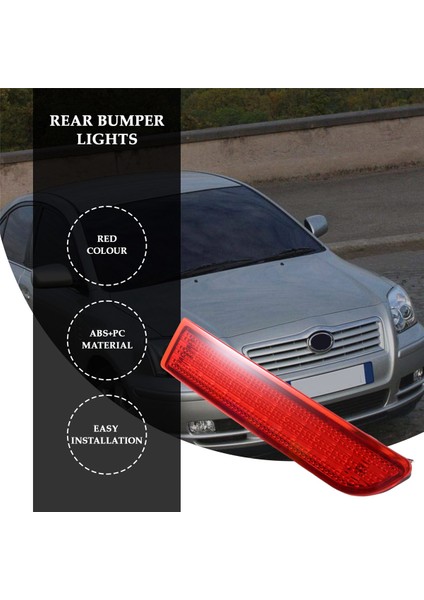 2x Araba LED Kayalı Işık Park Freni Toyota Avensis/alphard Mkı/rav4 LED Kuyruk Fabrikası Için Toyota Avensis Için Arka Tampon Reflektör Lambası (Yurt Dışından) fiyatları