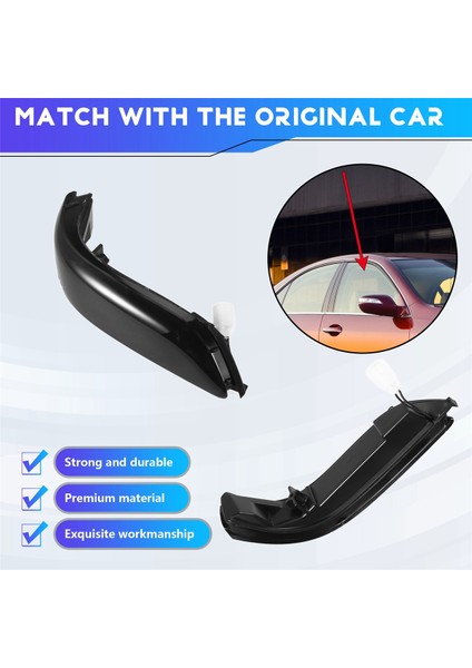 Araba Füme Siyah Dinamik Dönüş Sinyali Işık LED Yan Ayna Göstergesi Honda Accord 08-13 Acura Rl 06-09 Için (Yurt Dışından) indirimleri