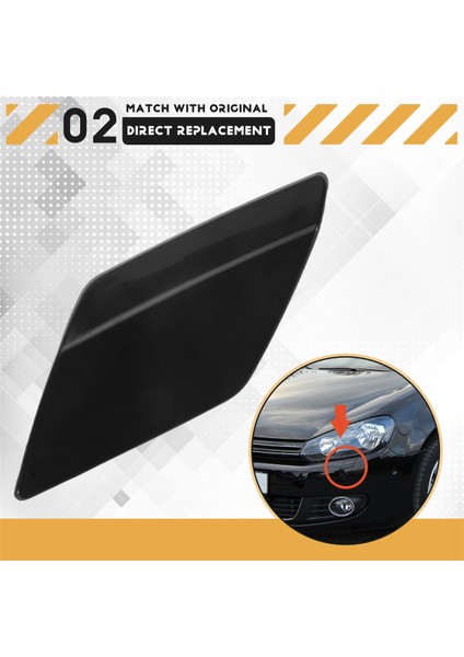 2pcs Sol + Sağ Ön Tampon Far Yıkama Nozul Jet Kapağı Kapakları Golf Vı 6 Mk6 5K0955109C 5K0955110C Boya Yok (Yurt Dışından) indirimleri