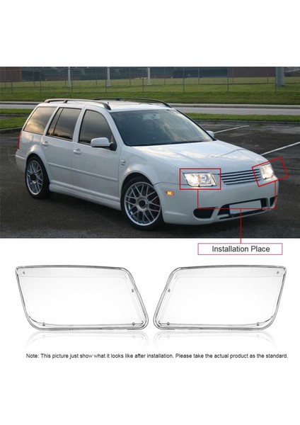 1 Çift Araba Far Lens Kapağı Kafası Işık Lambası Gölge Kabuk Lens Lens Volkswagen Için Abajur Vw Mk4 Jetta Bora 1998-2004 (Yurt Dışından) fiyatları