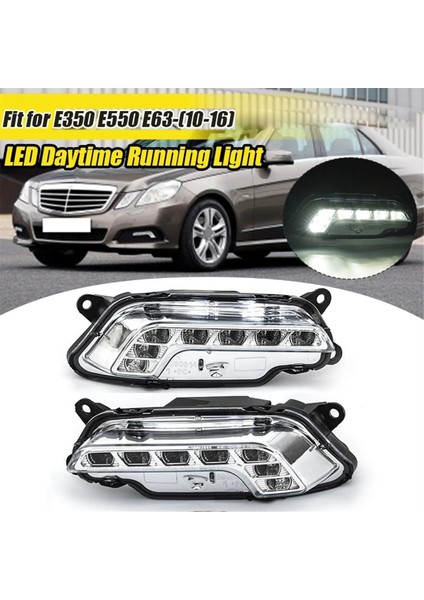 A2128200756 A2128200856 Gündüz Çalışan Işık LED Sis Lambaları Mercedes W212 E350 E550 E63 2010-2016 (Yurt Dışından)