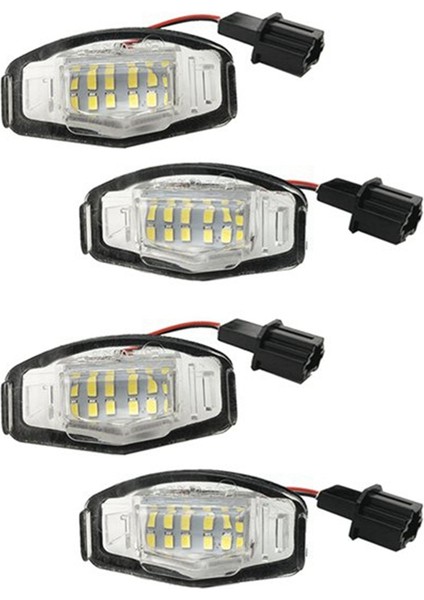 2paır Araç LED Plaka Işık Plaka Hafif Lamba Honda Civic Honda Accord Siyah (Yurt Dışından) fiyatları