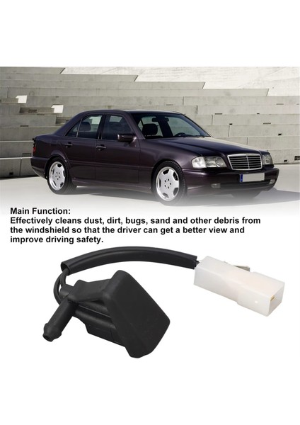Sol+Sağ Ön Cam Yıkayıcı Nozul Ön Cam Temiz Nozul Benz C-Serisi W202 C280 1994-2000 2028600947 2028601047 (Yurt Dışından) modelleri