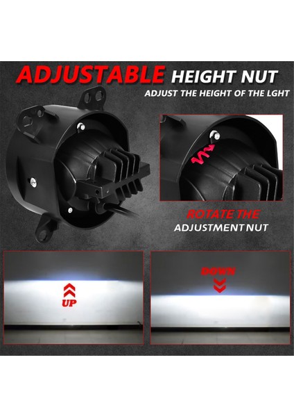 3 Inç LED Deniz Feneri Projektör Daf Kamyonu Için Bifokal Lens Hıd Bı-Xenon Yüksek+Parlak Lens Kamyon Sis Lambası Için Düşük Işın (Yurt Dışından) fırsatları