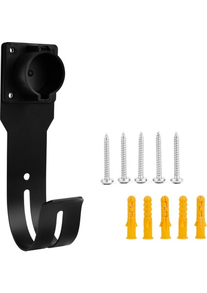 Ev Şarj Cihazı Tutucu J1772 Nozul Dock ve J-Hook Kombinasyon Duvar Montajı, Ev Şarj Corger Duvar Kanca Kablo Tutucu (Yurt Dışından)