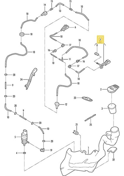 6E0955986B Araç Isıtmalı Ön Cam Yıkama Püskürtme Nozul Bora Mk4 Golf Mk4 Passat B5 Beetle Skoda Hızlı Koltuk (Yurt Dışından) fırsatları