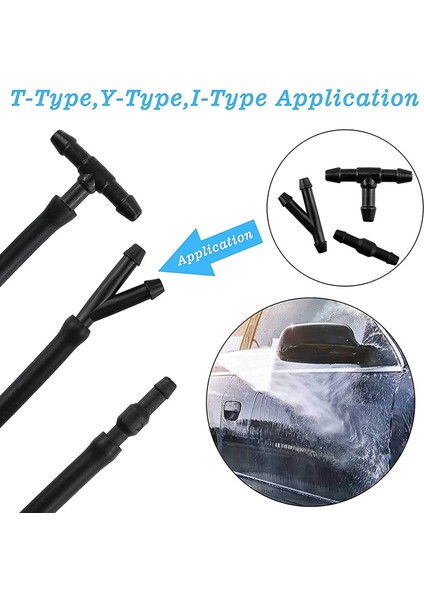 Çoğu Araba Yıkayıcısı Için Hortum Konektörlü Evrensel Ön Cam Yıkama Nozul Hortum Kiti (6m + 15 Adet Konektörler) (Yurt Dışından) modelleri