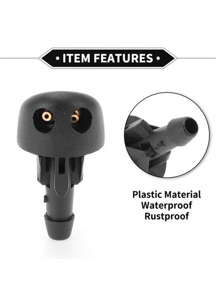 2pcs Yüksek Kaliteli Ön Cam Silecek Yıkayıcı Nozul Enjektör Jet Spreyi 7700413545 Renault Clio Mk2 (Yurt Dışından) fiyatları