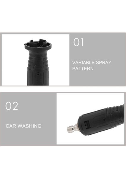Otomatik Alet Ayarlanabilir Yüksek Basınçlı Yıkama Nozul Uçları, Değişken Sprey Deseni, 1/4 Inç Hızlı Bağlantı Fişi, 3000 Psi Araba Yıkama (Yurt Dışından) indirimleri