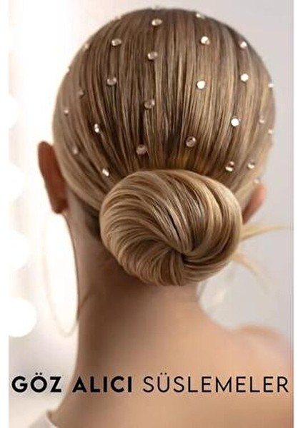 Kendinden Yapışkanlı Gümüş Elmas Model Taşlar 6MM Kadınlar İçin Şık Süsleme