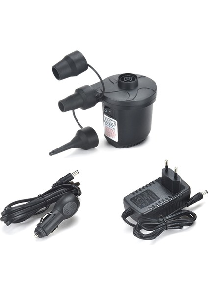 Vakum Depolama Torbaları Için 3 Nozul ile 50W Elektrikli Hava Pompası Hava Yatakları Yüzme Halkaları Eu Fiş (Yurt Dışından)