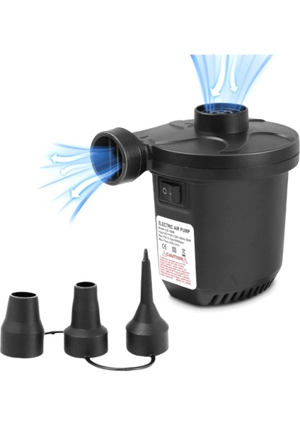 Vakum Depolama Torbaları Için 3 Nozul ile 50W Elektrikli Hava Pompası Hava Yatakları Yüzme Halkaları Eu Fiş (Yurt Dışından) fiyatları