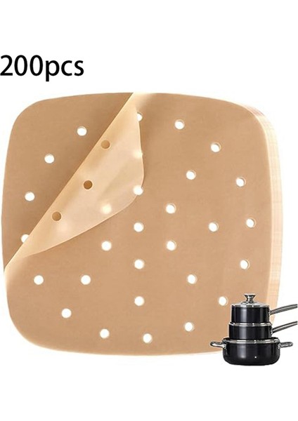 200 Yaprak Hava Fritöz Kağıt Tek Kullanımlık Pişirme Kağıdı Kağıdı Astar Tabakası Yağ Emici Kağıt Ev Ped Kağıt Pişirme 22X22CM (Yurt Dışından) fiyatları