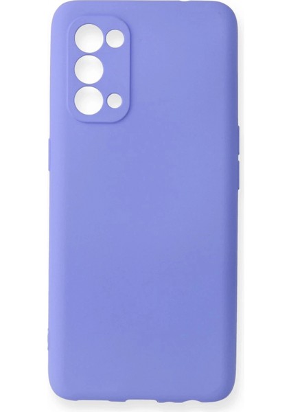 Oppo Reno 5 Pro Kılıf First Silikon - Lila