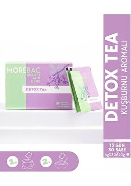 Detox Çayı Kuşburnu Aromalı 30 Şase Doğal İçerik ile 15 Günlük Kullanım fırsatları