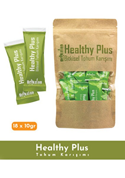 Healthy Plus Bitkisel Sağlık Çayı 18x10 gr Fesleğen ve Chia Tohumlarıyla Zenginleştirilmiş fırsatları