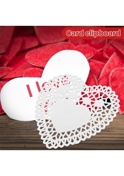 100X 4 Inç Beyaz Aşk Kalp Kağıdı Dantel Doilies Için Karton Yapım Scrapbooking (Yurt Dışından) indirimleri