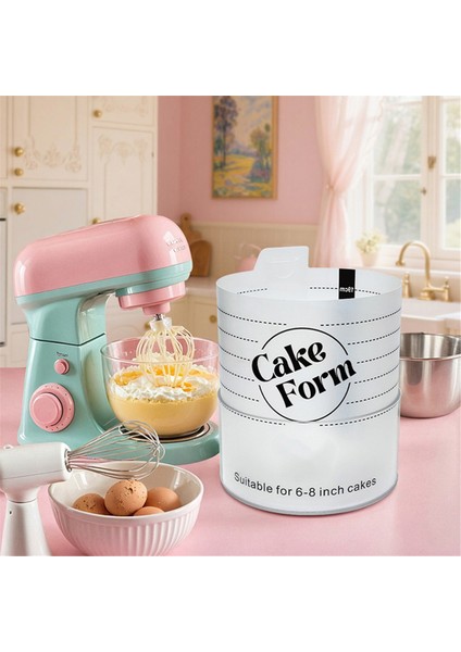 Kek için ayarlanabilir yuvarlak halka kalıbı, fondan için geri çekilebilir araçlar, köpük kek halkası, akrilik halka, kek aletleri 8inch (Yurt Dışından) fiyatları