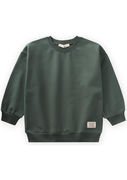 Sweatshırt 2-12 Yaş Haki Yeşil