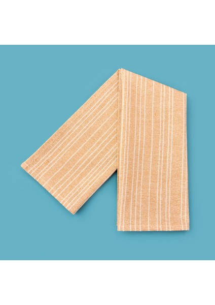 Myhome Kemi 2'li Kurulama Bezi - Ekru / Turuncu - 40X60 cm fırsatları