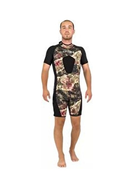 Hunter Kamuflaj Shorty Neopren Dalış Kıyafeti Erkek Kullanıma Uygun Kamuflaj Renk fiyatları