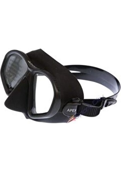 Dalış Maskesi Apex Modeli Ultra Düşük Hacimli Likit Silikon Yapı Siyah Renk modelleri