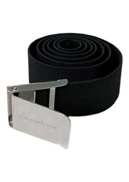 Ağırlık Kemeri Çelik Tokalı Örgü Kayış Siyah Renk 1,5 mt Uzunlukta