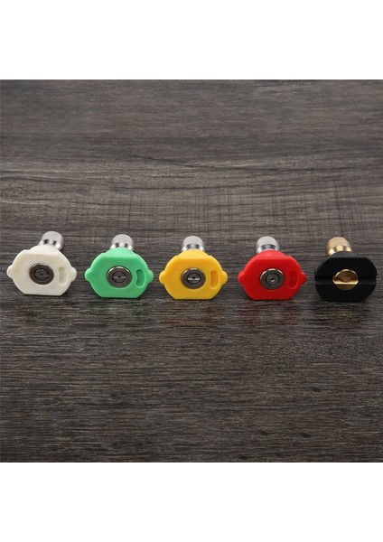 5 Adet Basınç Yıkama Sprey Nozulları 1/4 Hızlı Bağlantı Sprey Uç Seti (4.0 Gpm) Çoklu Derece (Yurt Dışından)