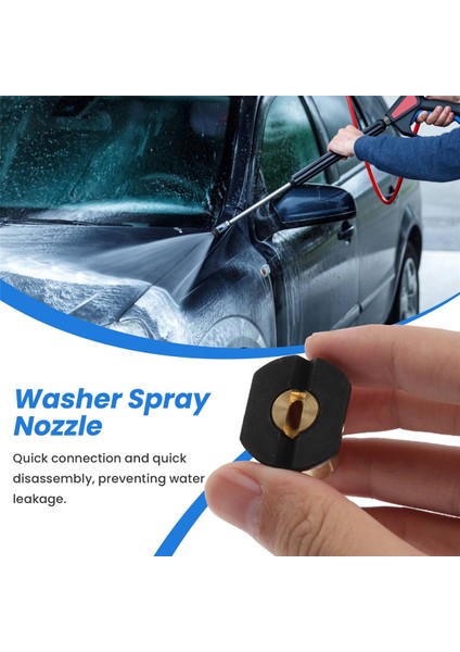 5 Adet Basınç Yıkama Sprey Nozulları 1/4 Hızlı Bağlantı Sprey Uç Seti (4.0 Gpm) Çoklu Derece (Yurt Dışından) indirimleri