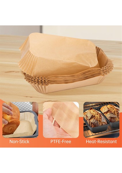 100 Adet Ekmek Için Somun Tava Astarları 9x5 Inç, Ekmek Tavası Için Yapışmaz Önceden Oluşturulmuş Parşömen Kağıdı, Tost, Kek Için (Yurt Dışından) indirimleri