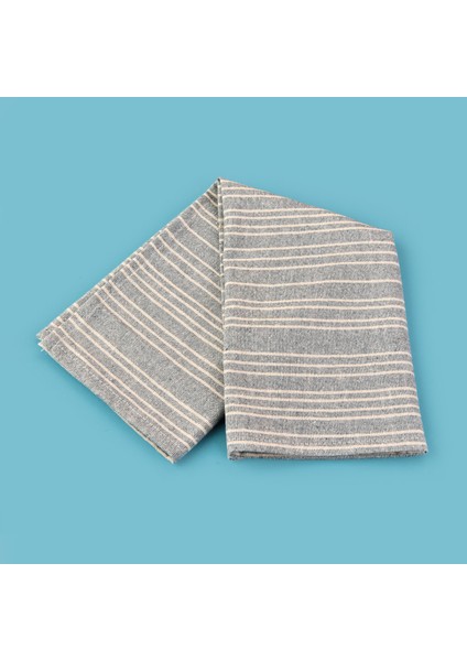 Myhome Lulea 2'li Kurulama Bezi - Ekru / Mavi - 45X45 cm modelleri