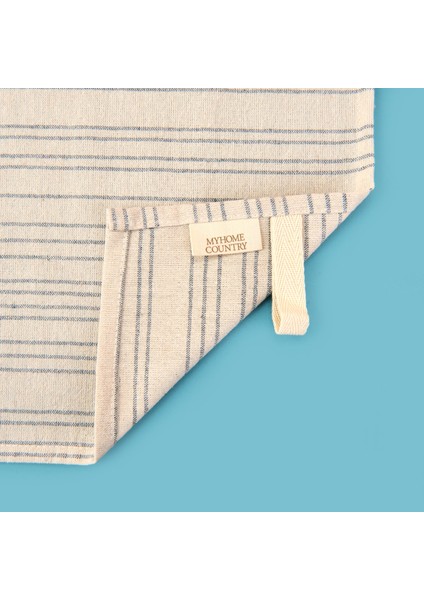 Myhome Lulea 2'li Kurulama Bezi - Ekru / Mavi - 45X45 cm fırsatları