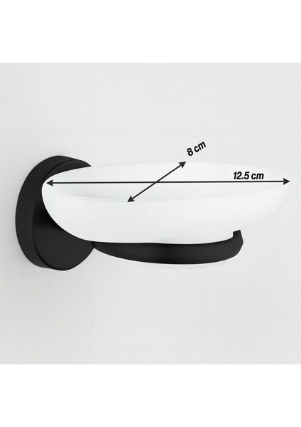 Siyah Metal Duvar Tipi Sabunluk Banyo Tuvalet Mutfak Için Modern ve Dayanıklı Duvara Monte Sabunluk modelleri