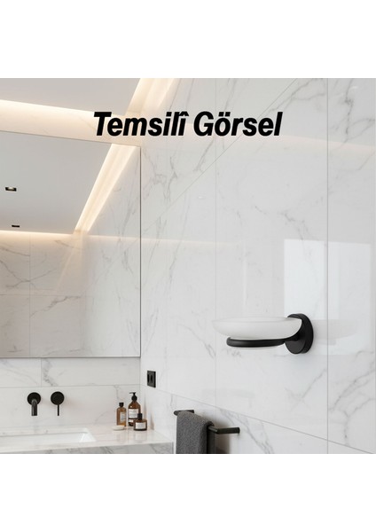 Siyah Metal Duvar Tipi Sabunluk Banyo Tuvalet Mutfak Için Modern ve Dayanıklı Duvara Monte Sabunluk fırsatları